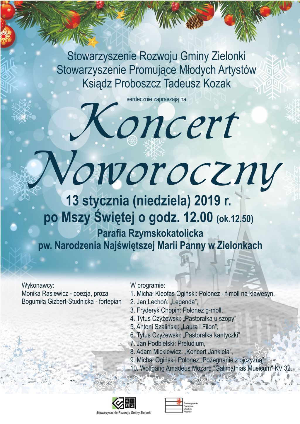 plakat koncert noworoiczny bgs 19