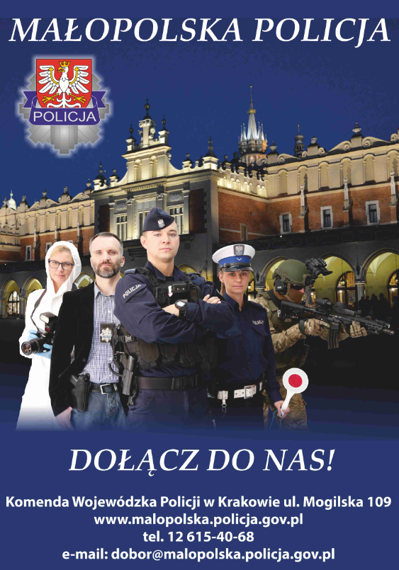 Plakat dni rekrutacji do Policji